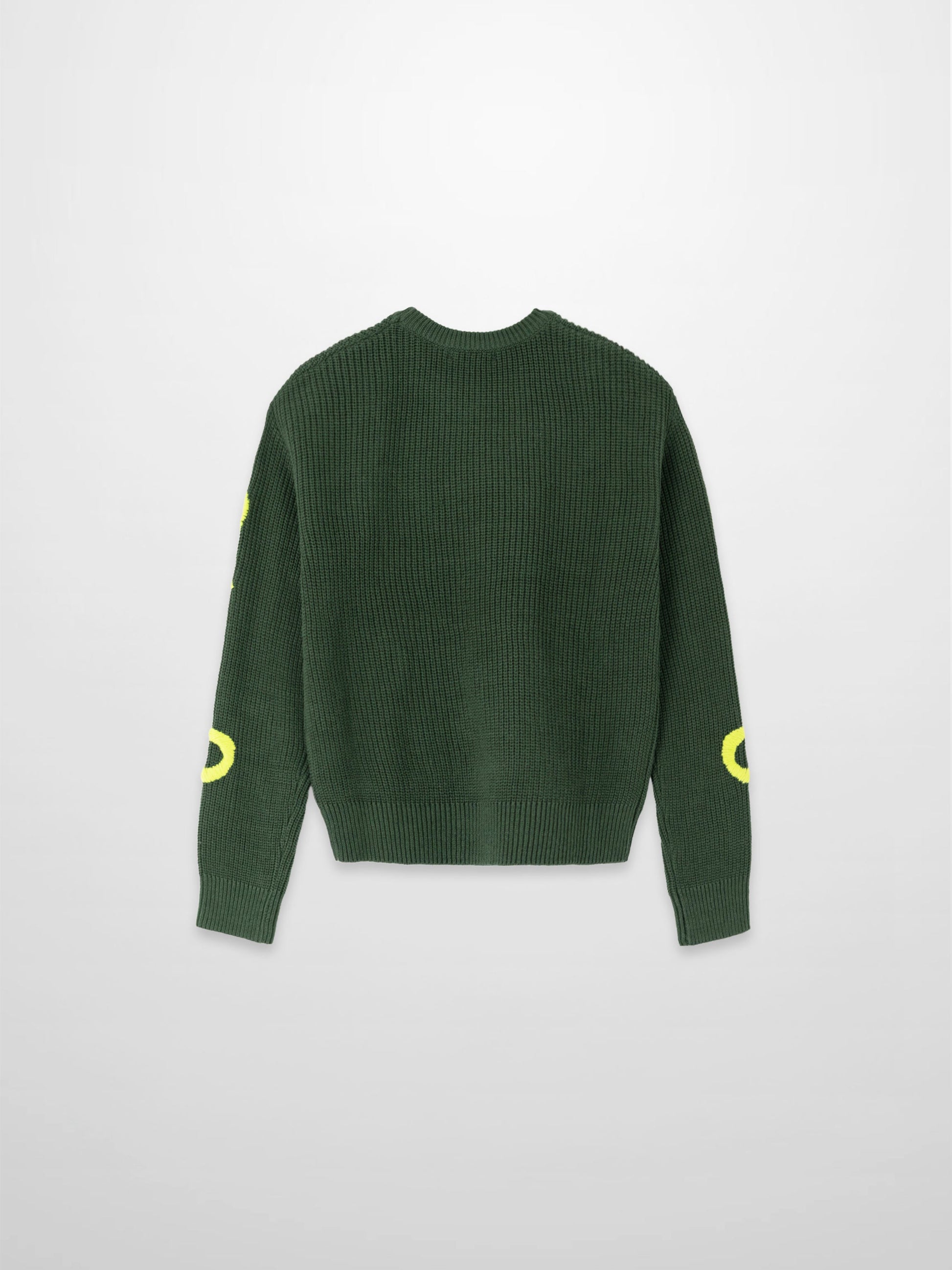 Bow Ribbon Sweater-Green/Lime-1